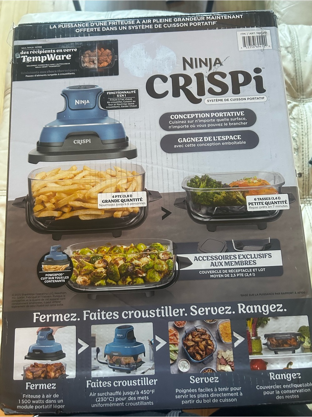 Ninja CRISPi Portable Air Crisp System - Blue and Black